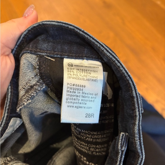 AG Adriano Goldschmied Dark Indigo Straight Leg Jeans - Picture 5 of 7